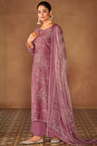 Nimra Pure Bemberg Rose Silk Salwar Suit Design 10003