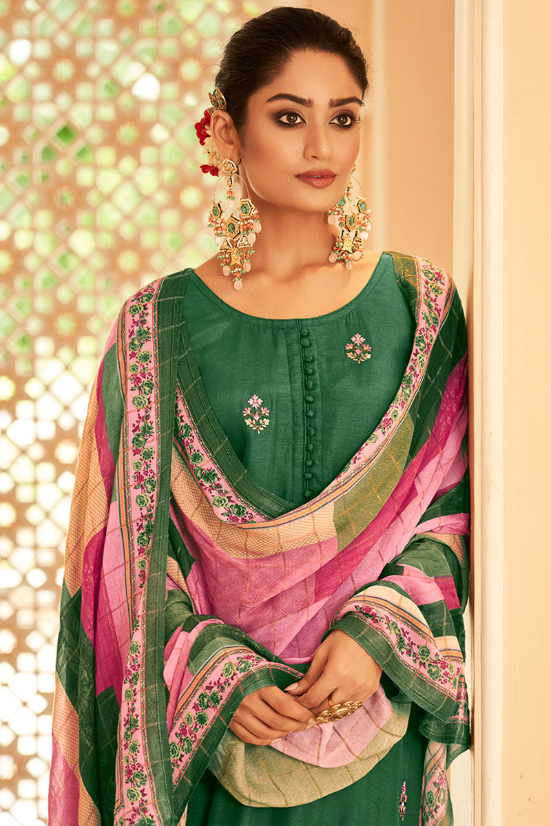 Khushi Pure Bemberg Russian Silk Salwar Suit Design 10005