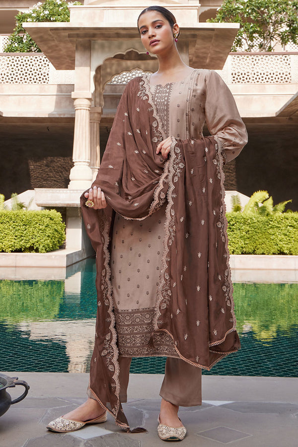 Six Senses Pure Bemberg Soft Silk Salwar Suit Design