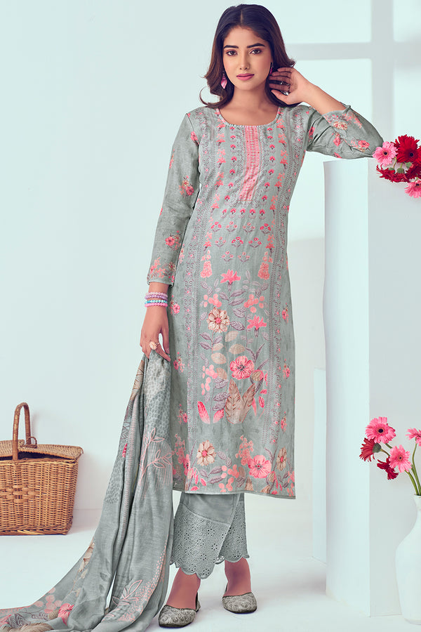 Premium Pure Linen Digital Print Salwar Suit