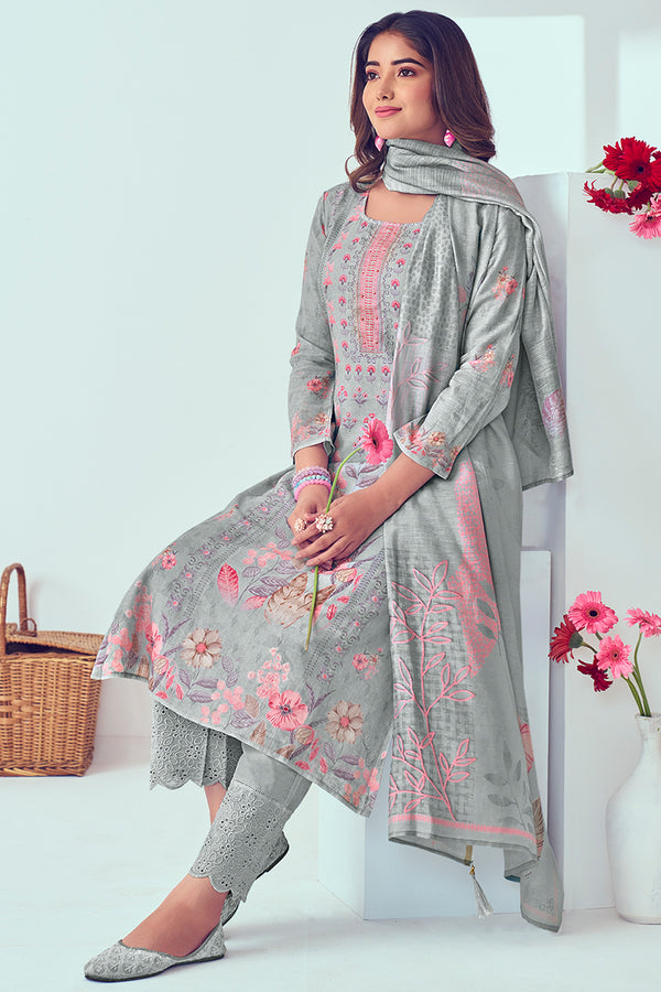 Premium Pure Linen Digital Print Salwar Suit