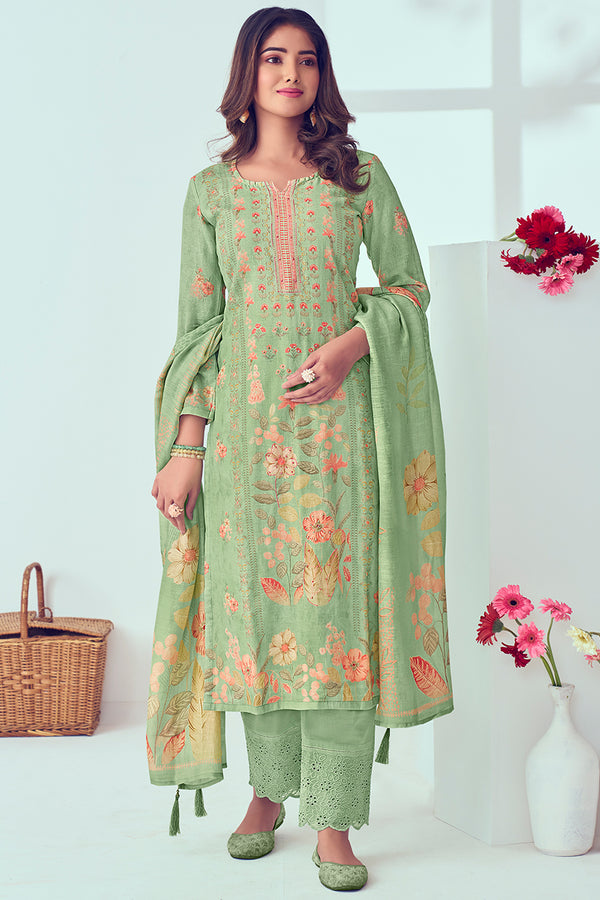 Premium Pure Linen Digital Print Salwar Suit
