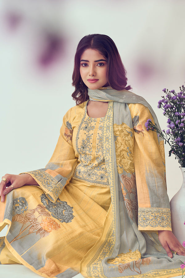 Premium Pure Linen Digital Printed Salwar Suit
