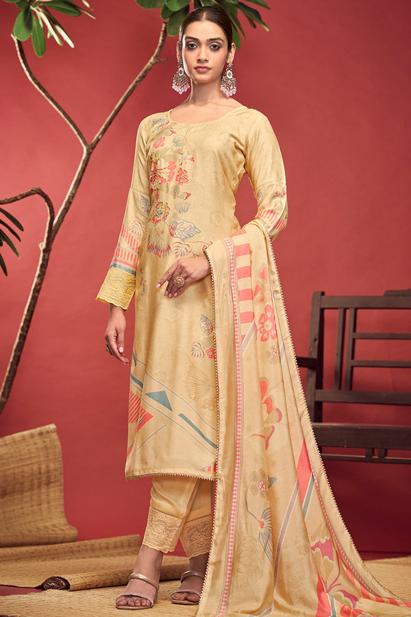 Channel Timeless Beauty in a Sky Blue Pure Bemberg Muslin Salwar Suit
