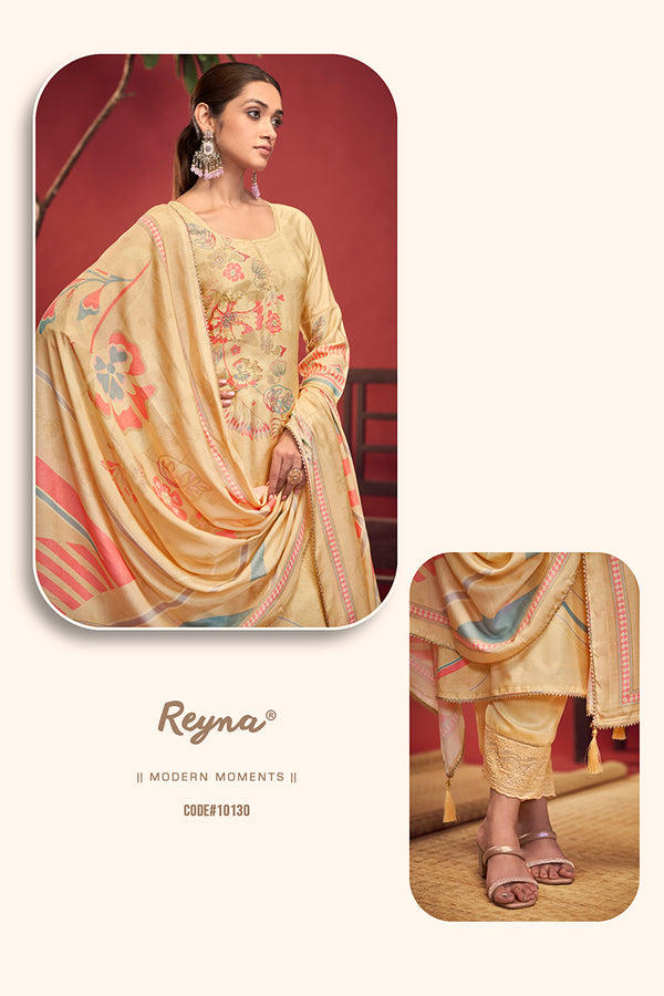 Channel Timeless Beauty in a Sky Blue Pure Bemberg Muslin Salwar Suit