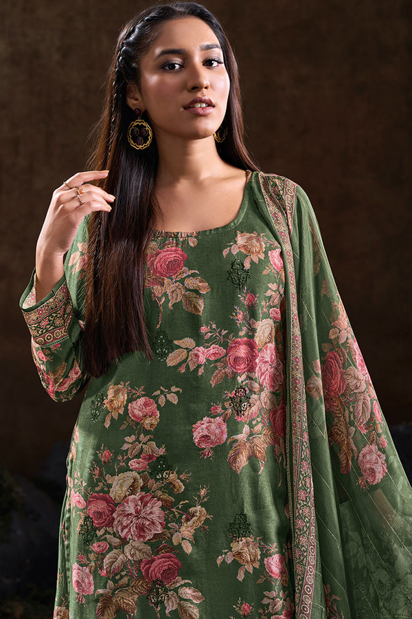 Glimmering Red Berry Pure Russian Silk Salwar Suit