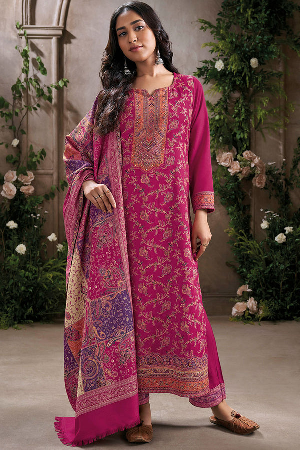 Premium Pure Pashmina Jacquard Salwar Suit