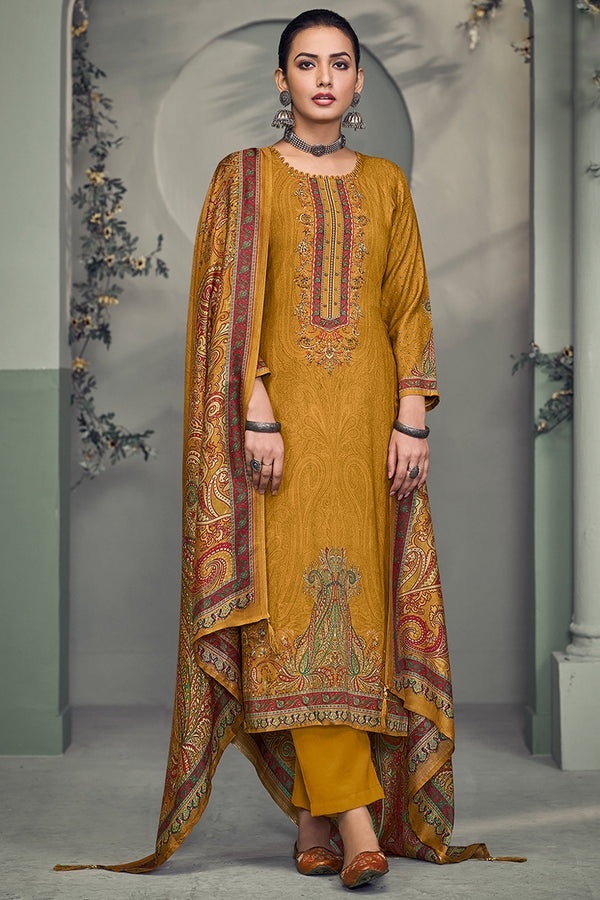 Premium Pure Pashmina Digital Print Salwar Suit