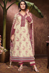Superior Cotton Block Print With GPO Laces Salwar Suit