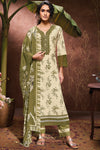 Superior Cotton Block Print With GPO Laces Salwar Suit