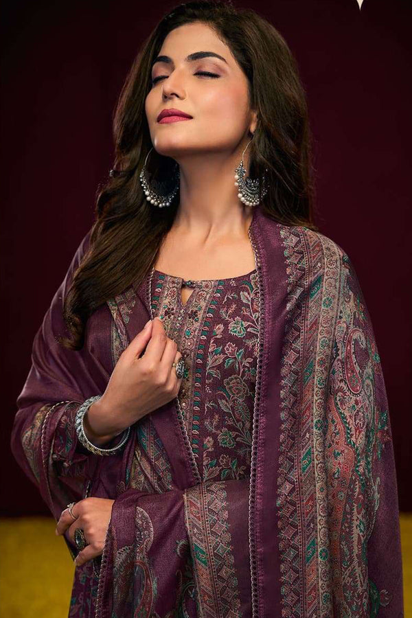 Premium Pure Pashmina Digital Print Salwar Suits