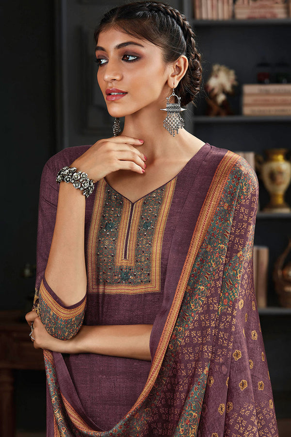 Premium Pure Pashmina Digital Print Salwar Kameez