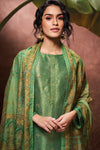 Pure Bemberg Jacquard Silk Embroidered Salwar Suit
