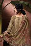 Pure Bemberg Jacquard Silk Embroidered Salwar Suit