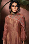 Pure Bemberg Jacquard Silk Embroidered Salwar Suit
