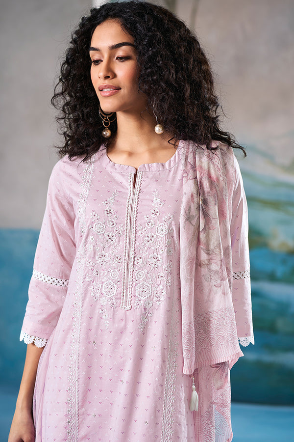 Superior Cotton Print Embroidered Salwar Suit