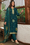 Nazneen Pure Bemberg Organza Jacquard Salwar Suit Design