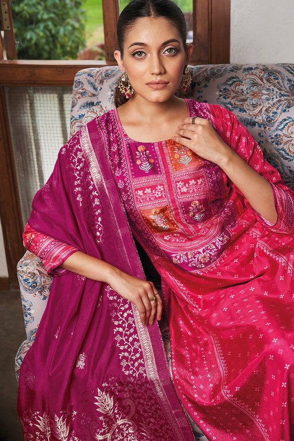 Arzu Pure Bemberg Silk Salwar Suit Design