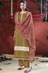 Superior Cotton Block Print With Borrer Embroidery Salwar Suit