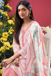 Premium Pure Linen Block Printed GPO Lace Salwar Suit