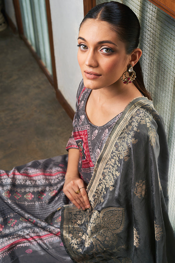 Arzu Pure Bemberg Silk Salwar Suit Design