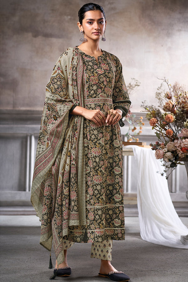Superior Cotton Block Print With Handwork Salwar Suit