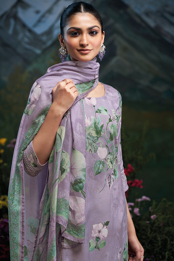 Premium Bemberg Silk Digital Printed Salwar Suit