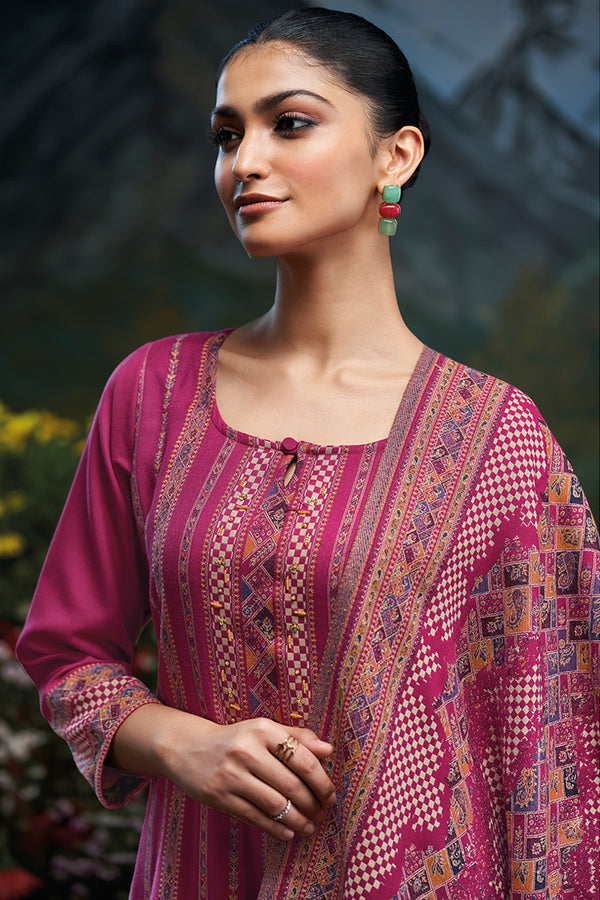 Premium Pure Pashmina Jacquard Salwar Suits