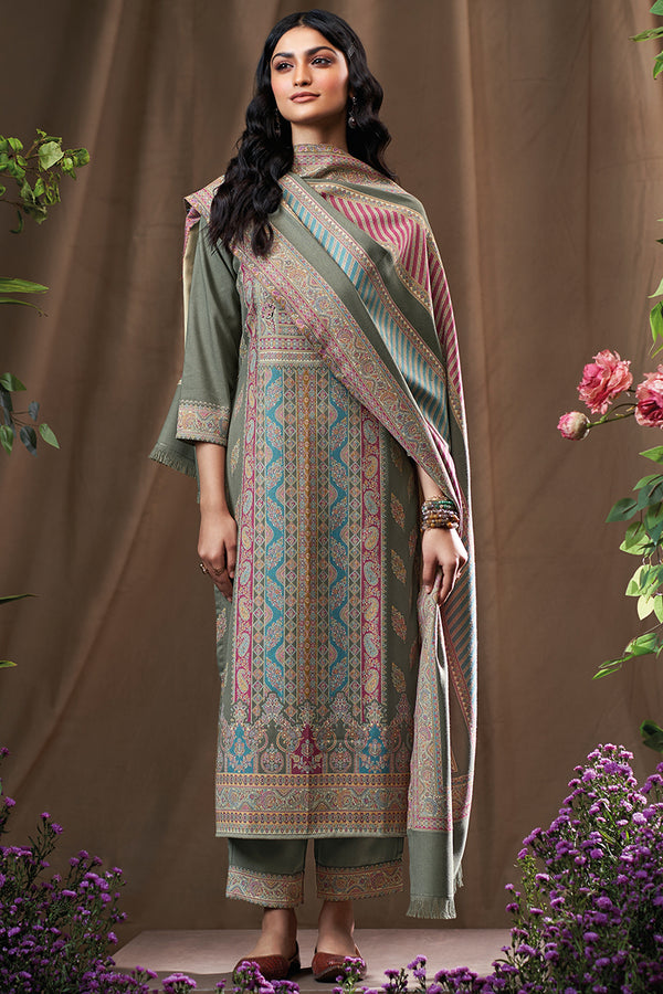Premium Pure Pashmina Jacquard Salwar Suit
