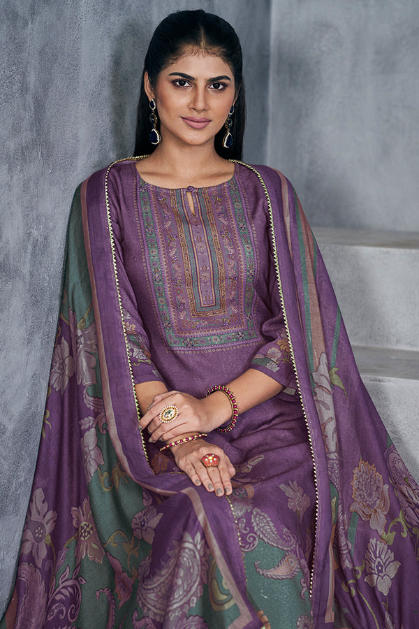 Premium Pure Pashmina Digital Printed Salwar Suit