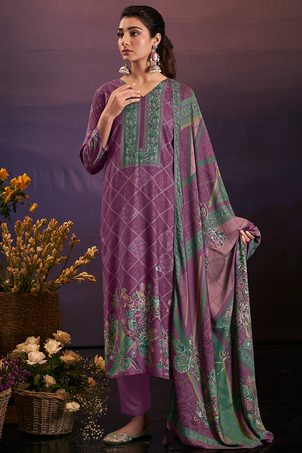 Premium Pure Pashmina Digital Printed Salwar Suit