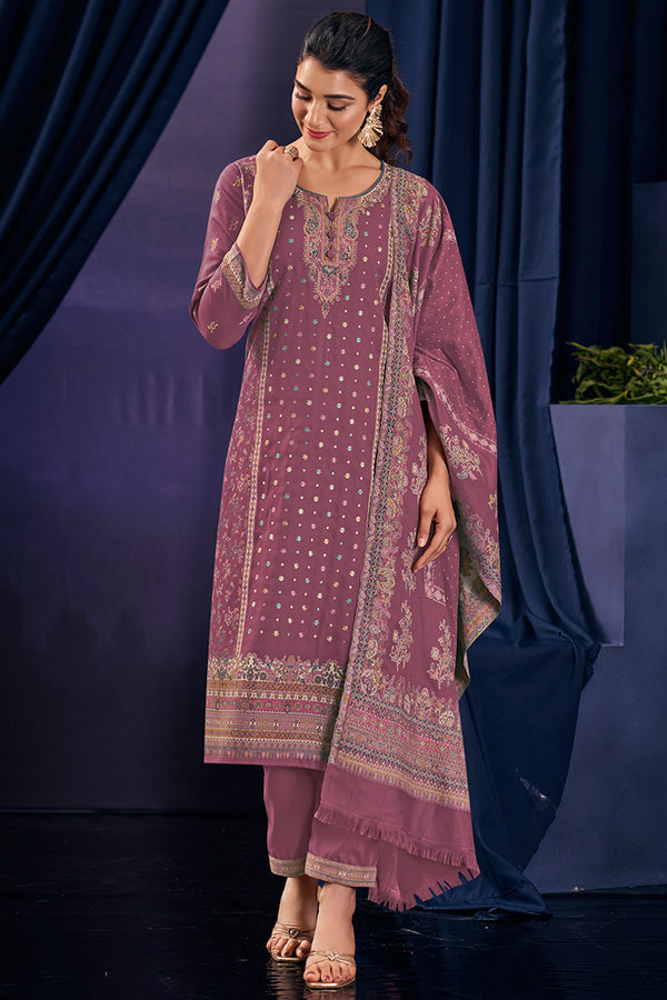 Premium Pure Pashmina Embroidered Salwar Suit