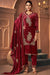 Pure Viscose Velvet Embroidered Salwar Suit