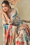 Premium Pure Silk Digital Printed Embroidered Salwar Suit