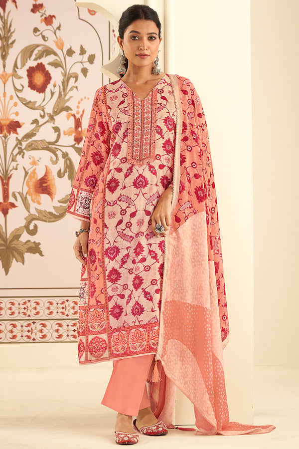 Bemberg Cotton Lawn Digital Printed Salwar Suit