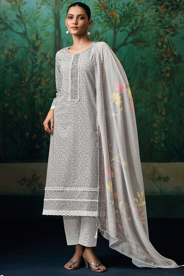 Superior Cotton Print and Embroidered Salwar Suit