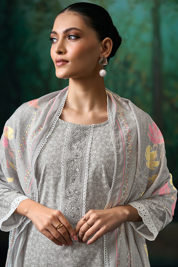 Superior Cotton Print and Embroidered Salwar Suit