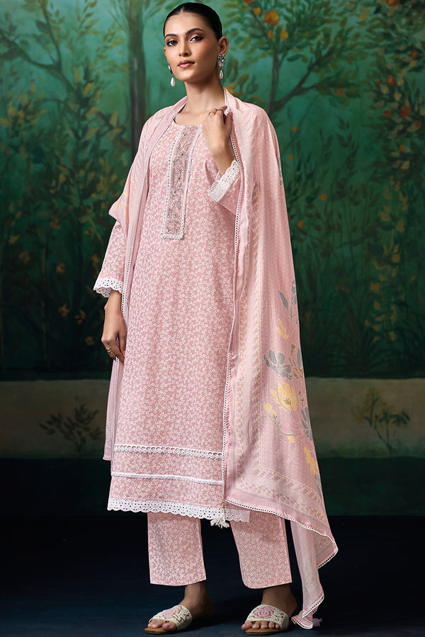 Superior Cotton Print and Embroidered Salwar Suit