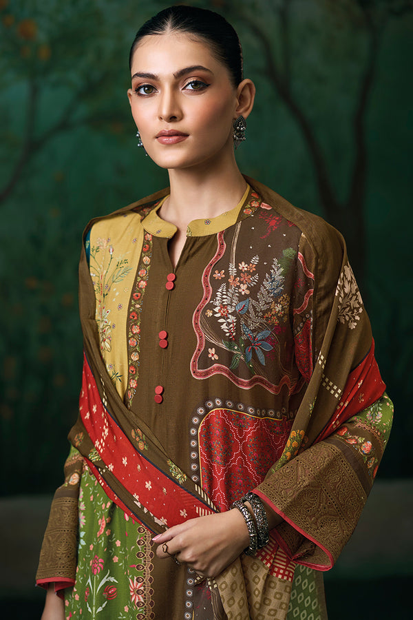 Pure Mul Checks Digital Print With Handwork Salwar Suits