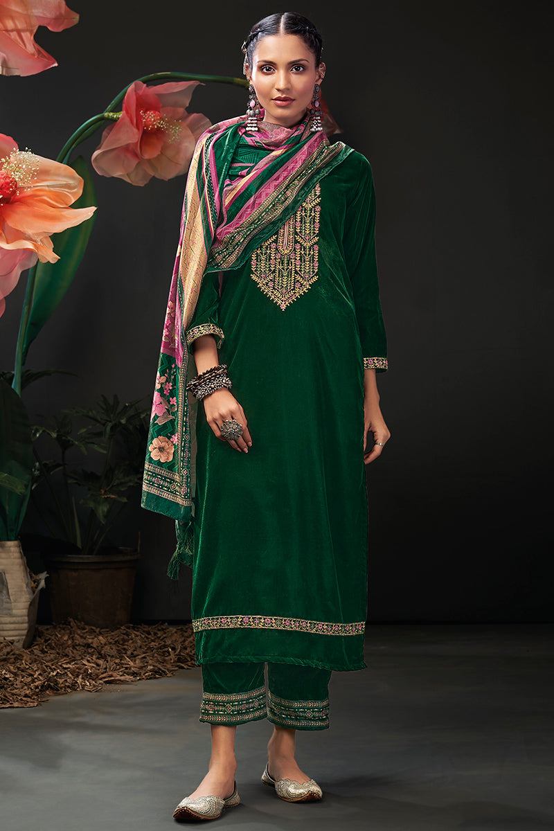Saira Velvet Salwar Suit Design