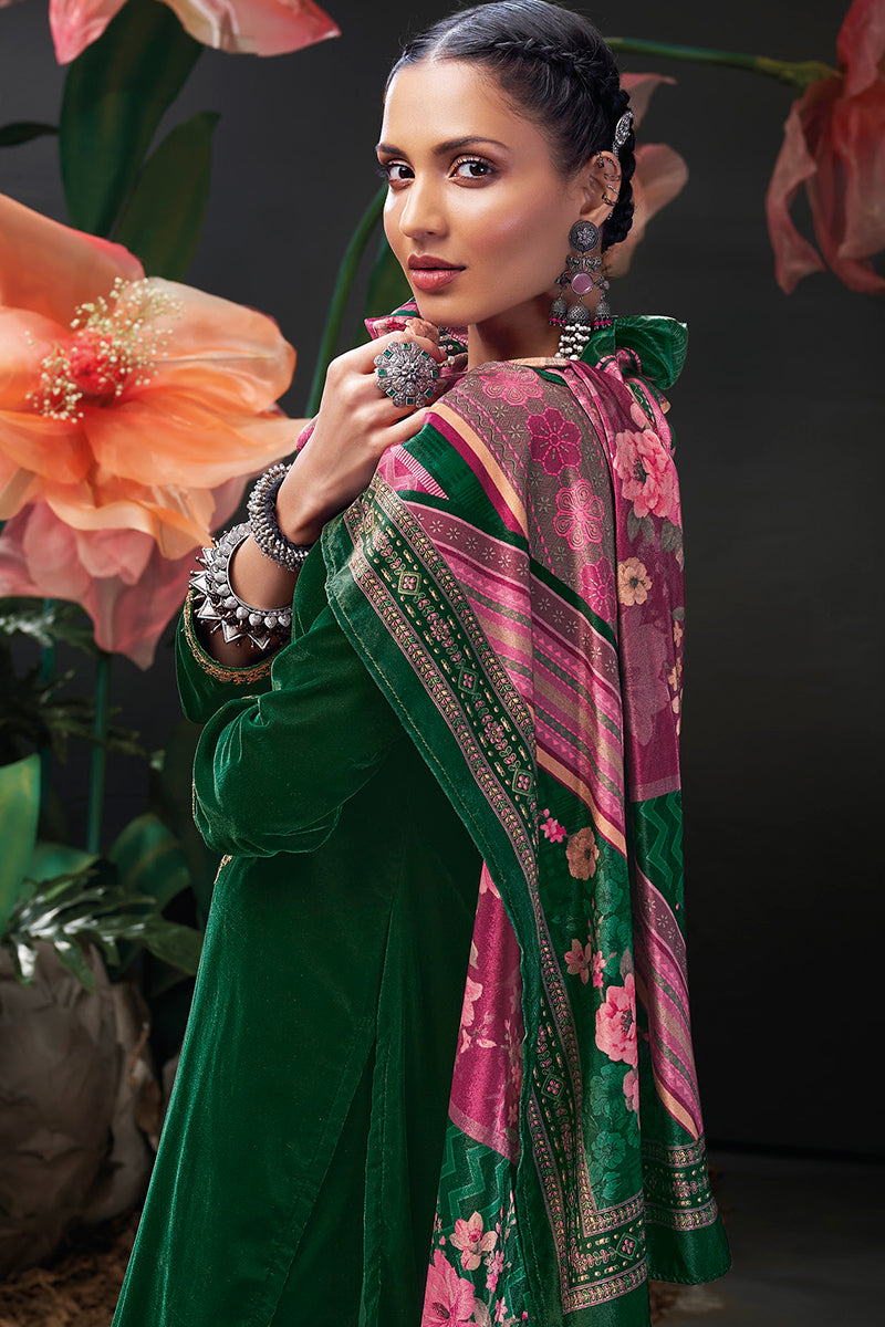 Saira Velvet Salwar Suit Design