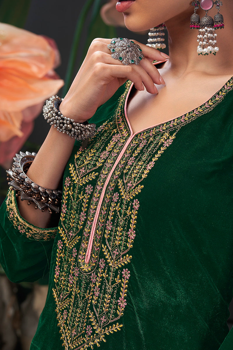 Saira Velvet Salwar Suit Design