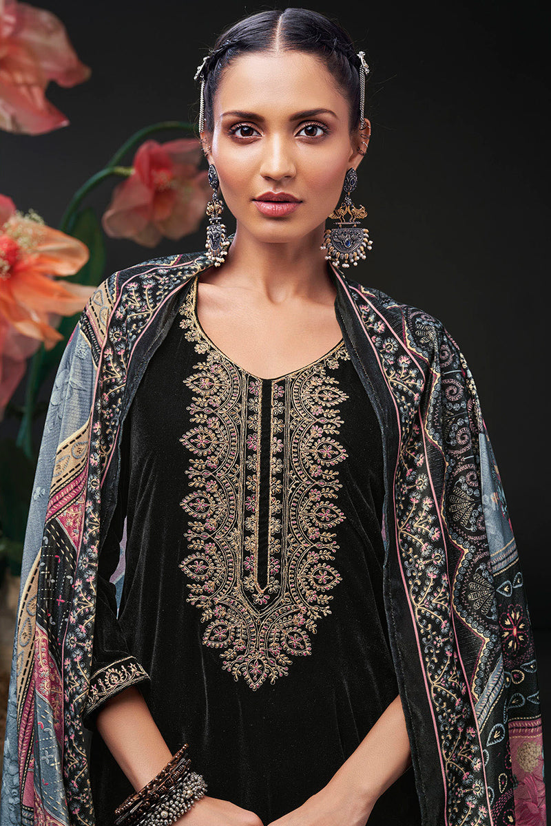 Saira Velvet Salwar Suit Design