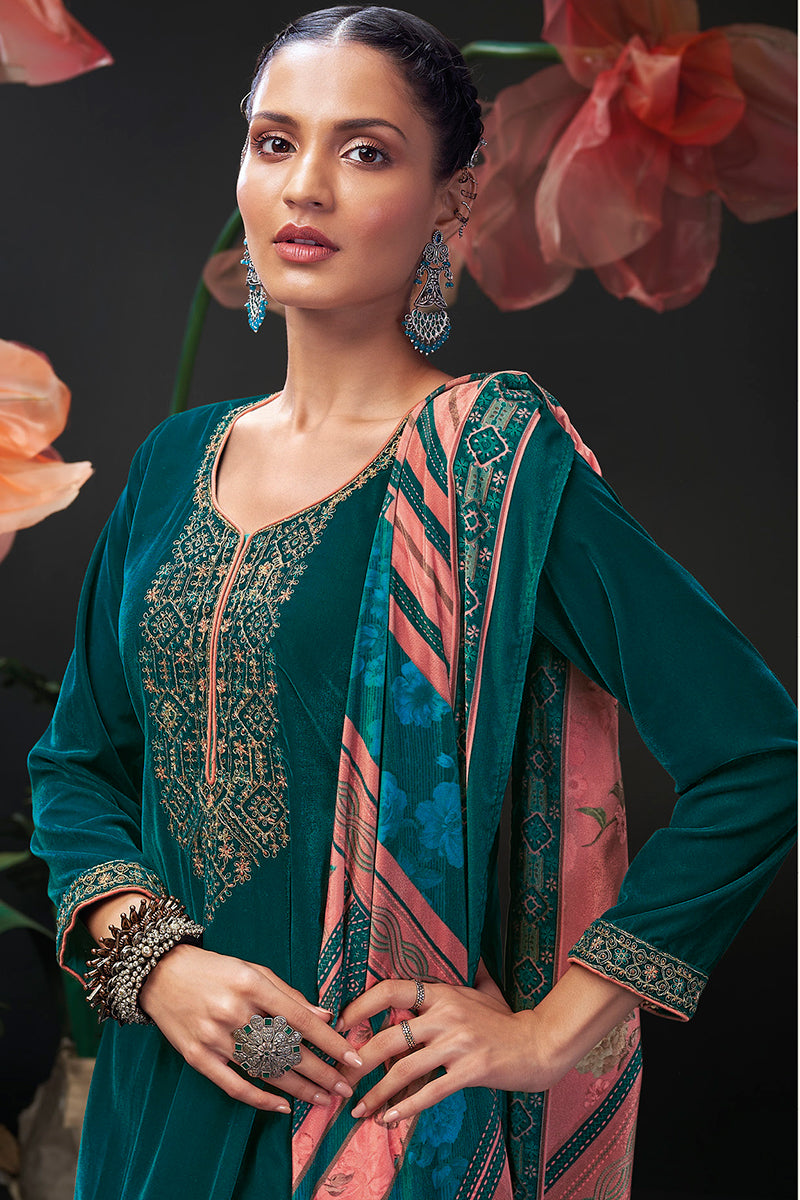 Saira Velvet Salwar Suit Design