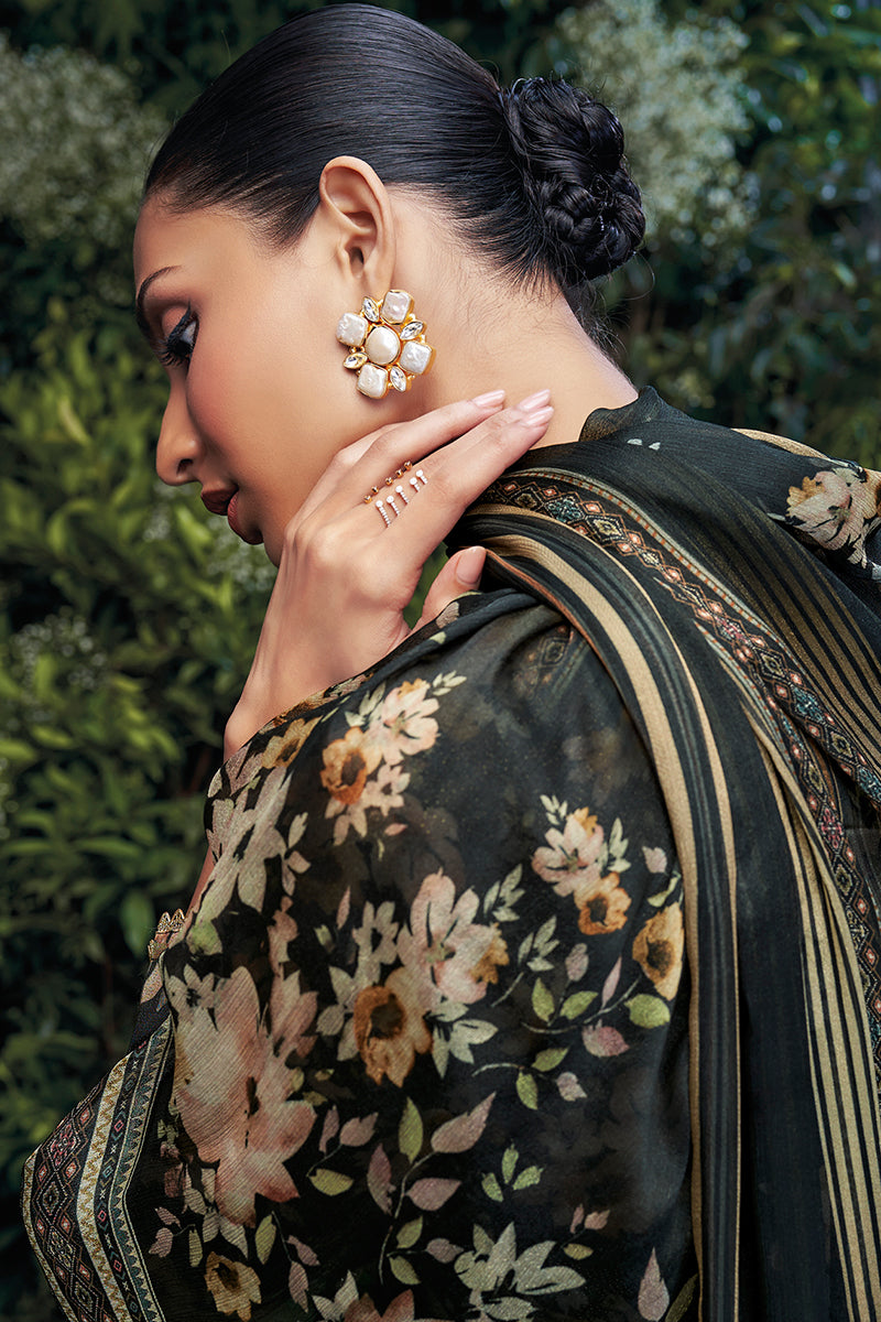 Arisa Pure Bemberg Rose Silk Salwar Suit