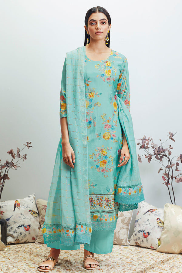 Nura Pure Soft Bemberg Silk Salwar Suit Design