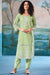 Superior Cotton Block Print With GPO Lace Green Co-Ord Set