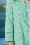 Superior Cotton Block Print Greenish Cyan Salwar Suit