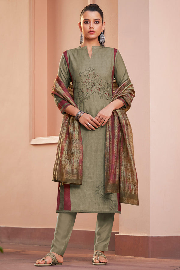 The Ancestry Story Pashmina Salwar Suit Design