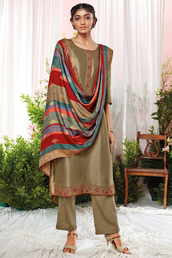 Mashoor Pure Bemberg Russian Silk Salwar Suit Design